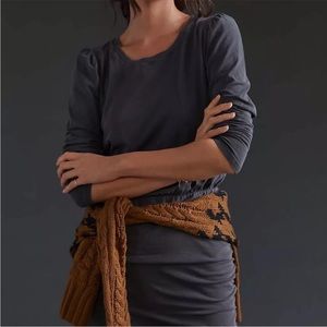 Sundry Shirred Mini Dress